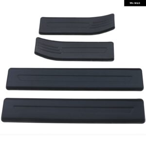 カーアクセサリー ホンダ ジャズ GR 2020 - 23 アウター ドアシル スカッフプレート シル プロテクター カバー トリム 4個 - black