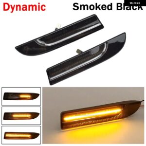 LEDサイド マーカーライト 矢印ウィンカー ブリンカー インジケーター ランプ ポルシェ パナメーラ 970 G1 2009-2016 97063103302 - Dynamic Smoked Black