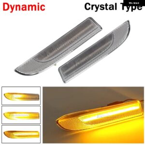 LEDサイド マーカーライト 矢印ウィンカー ブリンカー インジケーター ランプ ポルシェ パナメーラ 970 G1 2009-2016 97063103302 - Dynamic Crystal