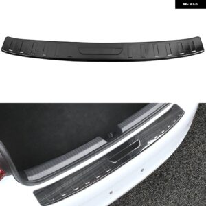 VW フォルクスワーゲン ID3 2019-2023 カーアクセサリー ステンレス アウター リア バンパー プロテクトシル トランク プレートカバー 1個 - Outer Black