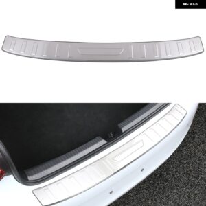 VW フォルクスワーゲン ID3 2019-2023 カーアクセサリー ステンレス アウター リア バンパー プロテクトシル トランク プレートカバー 1個 - Outer Silver