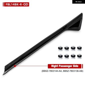 フロント左+右 Aピラー フロントガラス アウター トリム モールディング フォード エクスプローラー 2011-2019 2.3L / 3.5L BB5Z7803136AB BB5Z7803137AB - Only Right