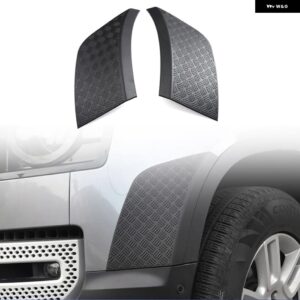 ランドローバー ディフェンダー 2020-2023 カーアクセサリー ABS プラスチック バンパー サイド 傷防止プレートカバー トリム 2個 - Front 2pcs