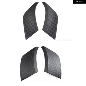 ランドローバー ディフェンダー 2020-2023 カーアクセサリー ABS プラスチック バンパー サイド 傷防止プレートカバー トリム 2個 - Front Rear 4PCS