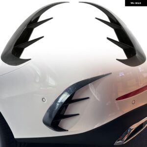 メルセデス ベンツ E クラス W214 2024 2025 カーアクセサリー リア フォグランプ ランプカバー トリム モールディング ステーションワゴンではありません - carbon fiber grain