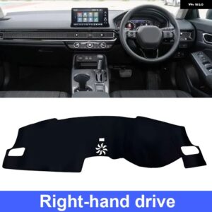 ホンダ シビック FE 2022 2023 車用 ダッシュボード サンプロテクションマット PUレザー 滑り止め UVカットマット 内装 カスタム アクセサリー - RHD