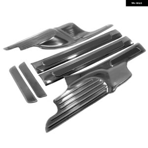 メルセデス ベンツ GLB クラス X247 GLB200 GLB250 GLB35 2019-2025 ステンレス ドアシル スカッフプレート ペダルエントリーガード プロテクター カバー - black