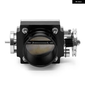 LIZHI RACING - 汎用 スロットルボディ 80MM スロットルボディ パフォーマンスインテーク マニホールド ビレット アルミ ハイフロー LZ6980 - black