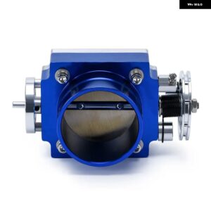 LIZHI RACING - 汎用 スロットルボディ 80MM スロットルボディ パフォーマンスインテーク マニホールド ビレット アルミ ハイフロー LZ6980 - Blue