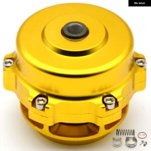 50MMブローオフ バルブ 汎用 調整可能ターボブローオフ アルミフランジ - Gold