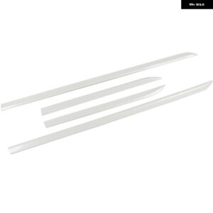 カーアクセサリー トヨタ RAV4 2019 - 22 ABS サイドドアボディ 傷防止 プロテクター モールディング トリム 4個 - Pearl White