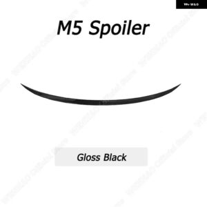 M4 M5 PSM スタイル カーリア トランク スポイラー ウィングアクセサリー BMW F10 520I 525I 520D 530I 530D 550I 540I M5 2010-2017 グロスブラック - M5 Black Spoiler