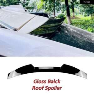 リアルーフ トランク スポイラー ウィングエア ディフレクター ダムテールチューニング BMW F26 X4 2014-2018グロスブラックABS MP スタイル - Roof Gloss Black