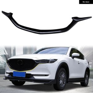 マツダ CX-5 CX5 2017 - 24 光沢ブラック フロント グリル サイドモールディング カバー トリム 2個 - 2017-2021