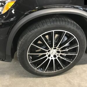 2個 マッドガード GLC 43 AMG GLC 63 AMG フェンダーフレア アップグレード キット メルセデス ベンツ GLC SUV X253 2015-2022 クーペ C253 2016-2022 - L R Front Fender