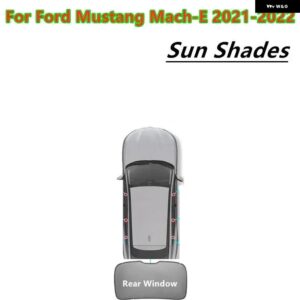 フロントガラス サイドウィンドウ サンバイザー シェード インテリア プライバシー スリープシールド ライト ブラインド マスタング マッハE 2021 2022 - 1Pc　Rear　Window