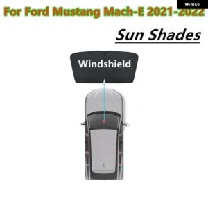 フロントガラス サイドウィンドウ サンバイザー シェード インテリア プライバシー スリープシールド ライト ブラインド マスタング マッハE 2021 2022 - 1Pc　Front　window