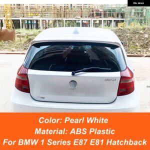 BMW 1シリーズ ハッチバック E87 E81 ハッチバック 116I 118I 120I 2004-2012 リアルーフ トランク リッド カースポイラー ウィング - Pearl　White