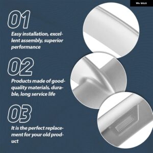 クローム フロント バンパー グリル トリム モールディング 51117303114 BMW X5 F15 35I 35IX 35DX 40EX 2014 - 16 - Silver-Left