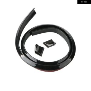 1.5メートル 汎用 車スポイラー DIY リスポイラー フィアットパンダ BRAVO PUNTO LINEA CROMA 500 595 DUCATO TIPO DOBLO STILO FREEMONT - Blcck