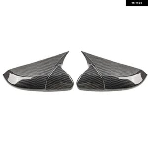 ブラック バックミラー サイドミラー カバー トリム サイドミラー キャップ2個 ホンダ アコード2018-2020カーアクセサリー - CARBON