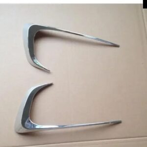 2PCS フォグランプ トリム CITROEN ELYSEE 2014 15 16 7 C-ELYSEE ABSクロームフォグフードライトカー スタイリング プラスチック メッキカバー ステッカー - b 2017 2018