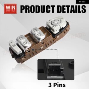 A2059056811 A2229056800 2059056811 2229056800 フロント左マスターパワーウィンドウスイッチ メルセデス ベンツ C300 GLC300 W213 W222 - A2229056800 Brown