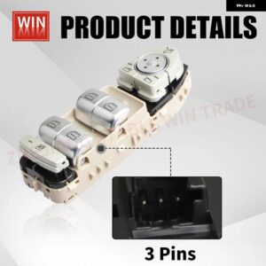 A2059056811 A2229056800 2059056811 2229056800 フロント左マスターパワーウィンドウスイッチ メルセデス ベンツ C300 GLC300 W213 W222 - A2229056800 Beige