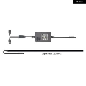 テスラ モデル3 YダイナミックLEDライトストリップ ダッシュボード ワイヤレス充電ポート アンビエントライト プラグプレイBLUETOOTHアプリ コントロール - 1PC