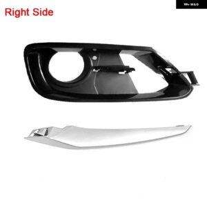 車用フロント バンパー フォグランプ カバー セット シルバー トリム 付き BMW F30 F31 328I 335I スポーツライン 5111730 - Right Side