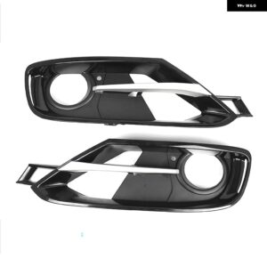 車用フロント バンパー フォグランプ カバー セット シルバー トリム 付き BMW F30 F31 328I 335I スポーツライン 5111730 - Left and Right