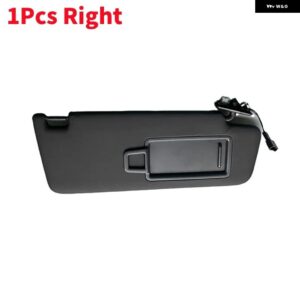 1/2個 車用 フロントガラス サンバイザー パネル サンシェード カバー ミラー 付き VW ゴルフ MK7 MK8 ジェッタ 7 T-クロス パサート B8 CC E- ゴルフ - black right side