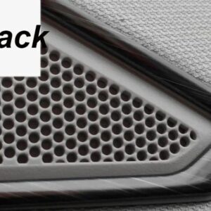 Aピラー サウンドホーンカバー サウンド フレーム 装飾 トリム フロントドアホーン フレーム VWジェッタMK7 2021 2019 - 21 - black