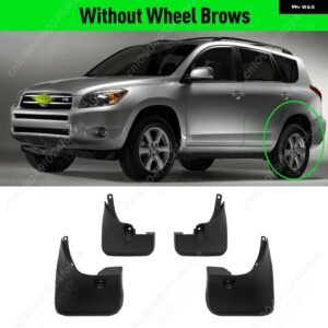 フェンダー トヨタ RAV4 2006 - 12 マッドガード ガード スプラッシュ カーアクセサリー - Without Wheel Brows