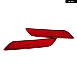 LED 1ペア リア バンパー リフレクター ライト ブレーキランプ フォグランプ レッド/ブラック/ホワイト ホンダ シビック セダン 2013-2015 カー - Red Shell