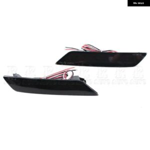 LED 1ペア リア バンパー リフレクター ライト ブレーキランプ フォグランプ レッド/ブラック/ホワイト ホンダ シビック セダン 2013-2015 カー - Black Shell