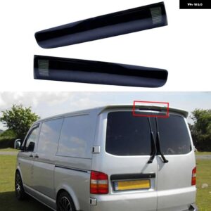 L+R LEDハイレベルサード3RDブレーキストップライトランプセット VWトランスポーターT5 T6カラベル/マルチバンMK Vツインバーンドア - Smoked Lens