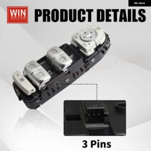 2229052004 A2229052004 電動パワーウィンドウ コントロール スイッチ ベンツ S クラス S320 S350 S400 S500 W222 2014-2016 - A2229052004 Black2