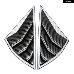 カーボン/光沢ブラック カーリアサイドウィンドウスクープルーバーカバー フォード エレクトリックホース マスタング マッハE 2021-2022 - Carbon Fiber