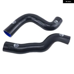 シリコン ラジエーター クーラントヒーターホース FIAT LANCIA DELTA INTEGRALE 16V MK2 2本 - K8-87 BLACK