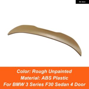 BMW 3シリーズ F30 F35 318I 320I 325I 330I セダン PSM スタイル カーリア トランク リッドスポイラー ウィング カーボンブラック 外装 アクセサリー - Unpainted
