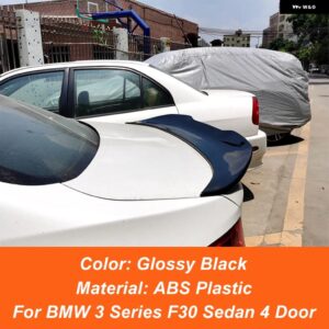BMW 3シリーズ F30 F35 318I 320I 325I 330I セダン PSM スタイル カーリア トランク リッドスポイラー ウィング カーボンブラック 外装 アクセサリー - Glossy Black