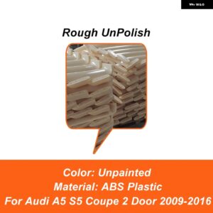 アウディ A5 S5 クーペ 2ドア 2009-2016 リア トランク リッド カースポイラー ウィング ABS プラスチック ブラックカーボン REEXTERIOR アクセサリーパーツ - Unpainted