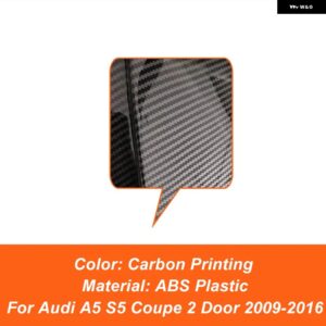 アウディ A5 S5 クーペ 2ドア 2009-2016 リア トランク リッド カースポイラー ウィング ABS プラスチック ブラックカーボン REEXTERIOR アクセサリーパーツ - Carbon Printing