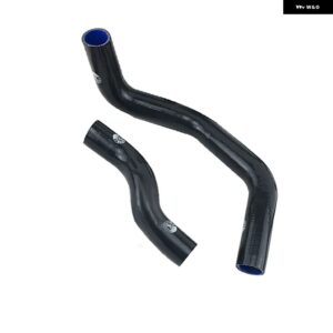 シリコン ラジエーター ホースキット 日産 シルビア 200SX 240SX S13 S14 S15 SR20DET 2個 - K8-123 BLACK