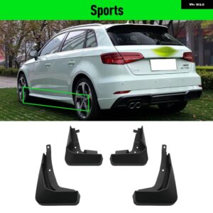 アウディ A3 ハッチバック 2016 - 19 フェンダー マッド フラップ スプラッシュガード マッドガード カーアクセサリー - Sports