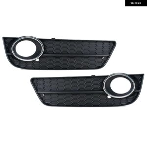 車用 フォグランプ ライト アセンブリ グリル カバー アウディ A5 2008 - 12 ハニカム形状 フォグランプ フレーム ベゼル - Left and Right