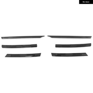 フロント バンパー レーシング グリル モールディング トリム カバー フォルクスワーゲン ティグアン MK2 2017-2021 スタイリング 外装 装飾 トリム - Gloss Black