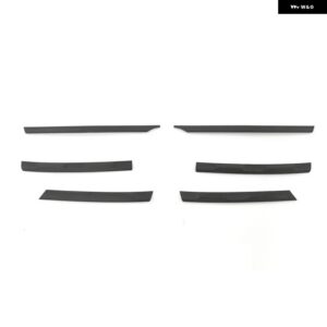 フロント バンパー レーシング グリル モールディング トリム カバー フォルクスワーゲン ティグアン MK2 2017-2021 スタイリング 外装 装飾 トリム - Matte Black