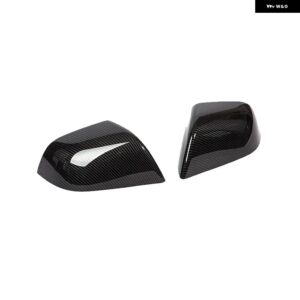 サイドバックミラー ハウジング カバー TESLA MODEL 3 2017-2023 サイドドア 外装 ウィング 装飾 シェルアクセサリー - Carbon fiber pattern